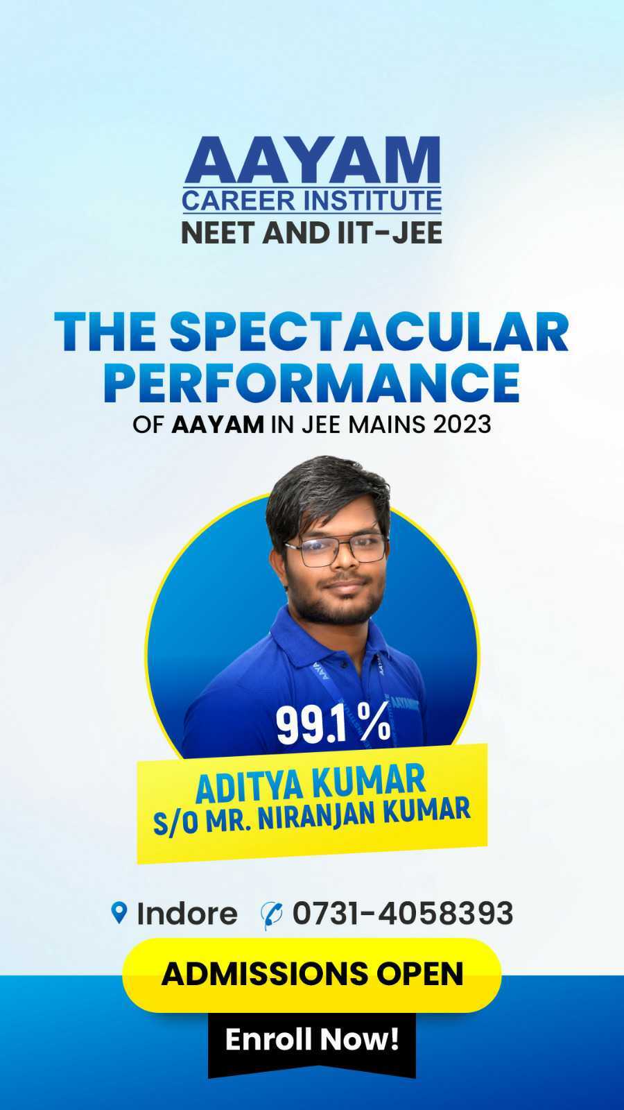JEE Mains 2023 result poster 4
